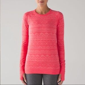 ⭐️ Lululemon Electric Coral Rest Less Pullover Size 6 ⭐️